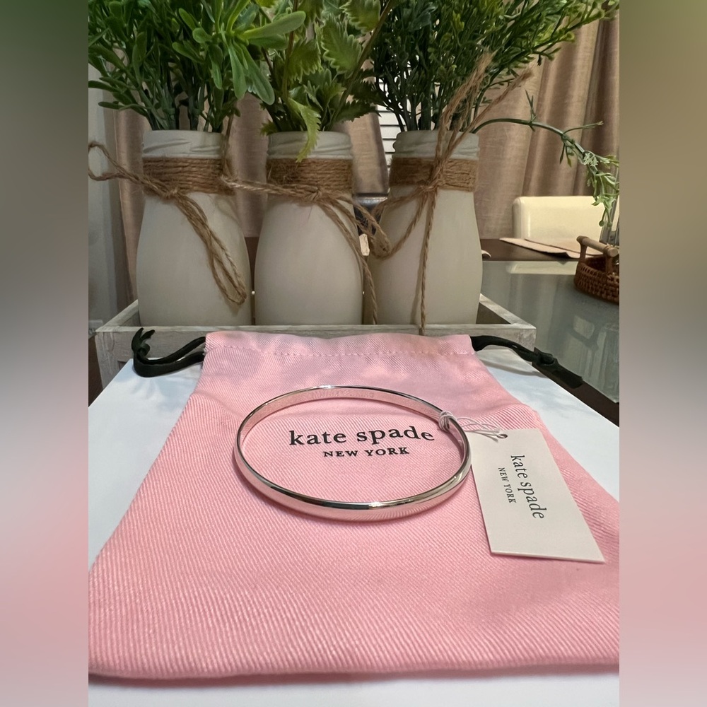 Kate Spade Silver Bangle Bracelet - Picture 2 of 12